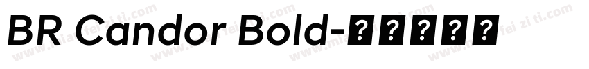 BR Candor Bold字体转换